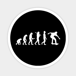 Funny Skating Evolution Gift For Skaters & Skateboarders Magnet